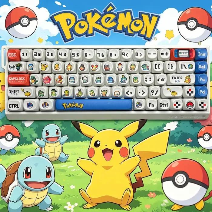 Clavier mécanique sur le thème d'Anime Pokémon