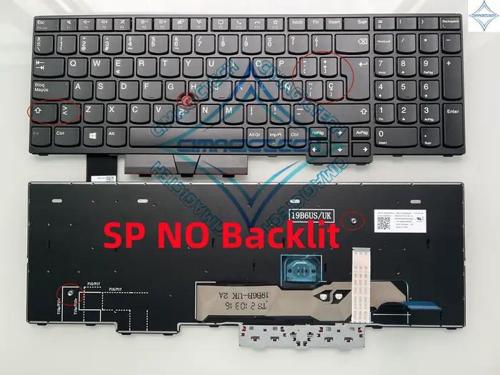 Nouveau clavier FR SP LA BR français brésil espagnol Latin rétro-éclairé pour Lenovo ThinkPad L15 L15 Gen 2 L15 GEN 1 P15V T15P L15NBL-1058P