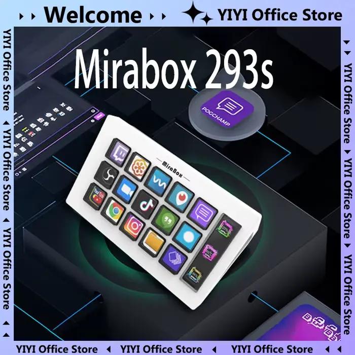Mirabox 293s Mini clavier visuel boutons personnalisés contrôleur LCD 15 touches