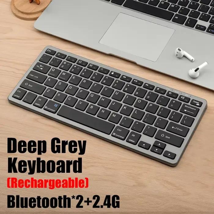 Clavier sans fil Bluetooth 5.0 et 2.4G