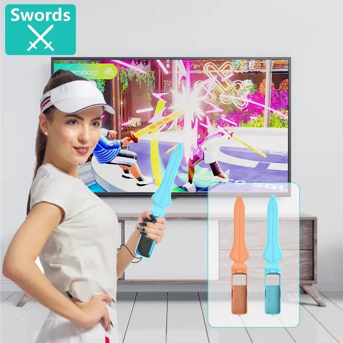 Kit d'accessoires de jeu sportif 18-en-1 pour Nintendo Switch 2 Joy-Con clubs de golf raquette de tennis épée sangle de poignet polyvalent pour joueurs occassions spéciales