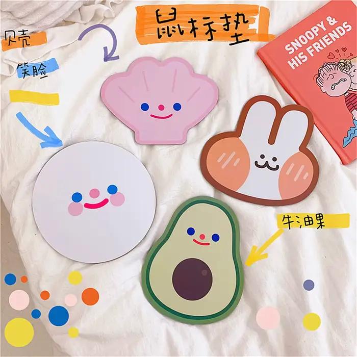 Tapis de souris de dessin animé mignon pour filles