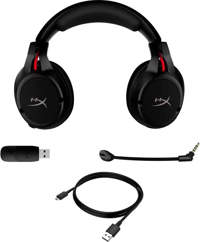 Cloud Flight Casque de jeu sans fil Batterie longue durée Microphone suppression de bruit détachable Fonctionne avec PC