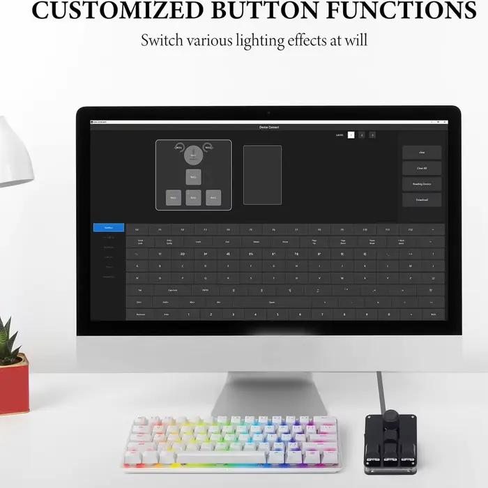 【Nouveau】 Clavier USB à 4 touches et 1 bouton rotatif