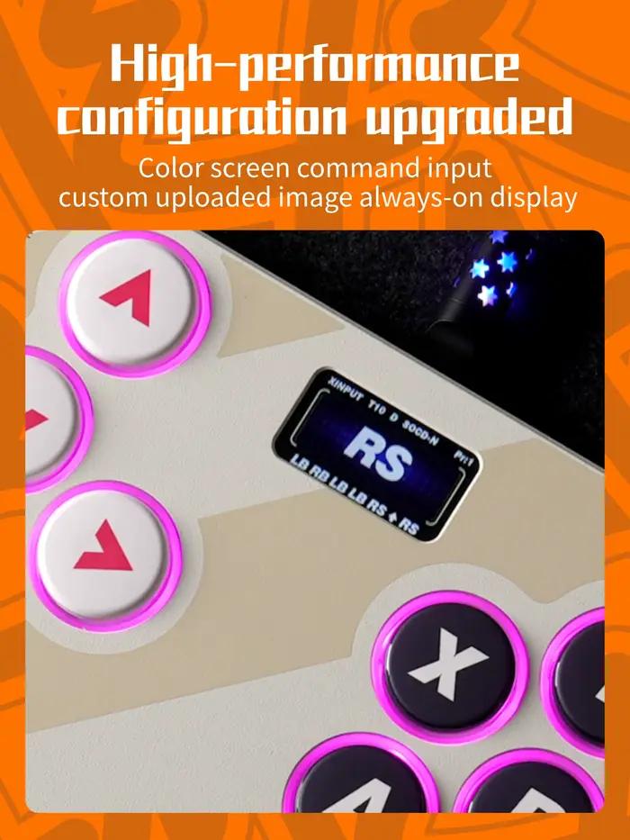 Clavier de jeu de combat Haute42 TBGamer Hitbox HautePad Emotion III-17 pour Street Fighter 6