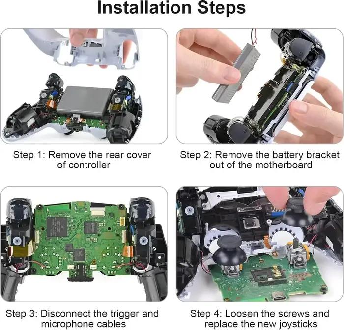 Lot de 50 joysticks à effet Hall pour manettes PS4 PS5