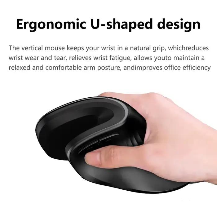 Warvank U2 souris verticale sans fil ergonomique optique confortable