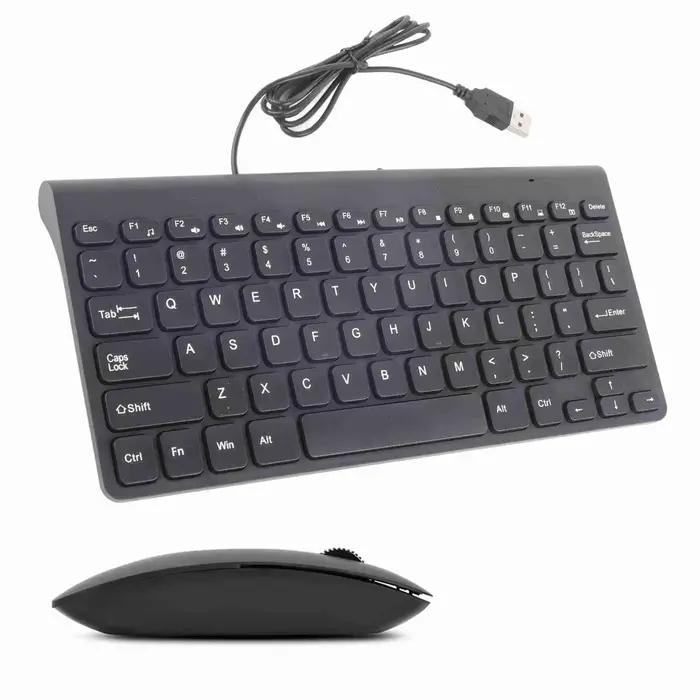 Ensemble clavier filaire USB ultra-fin et souris optique pour PC portable