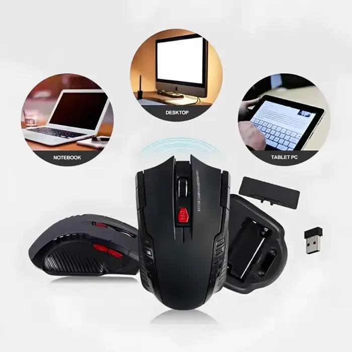 Souris sans fil 2.4G pour ordinateur Portable Gamer