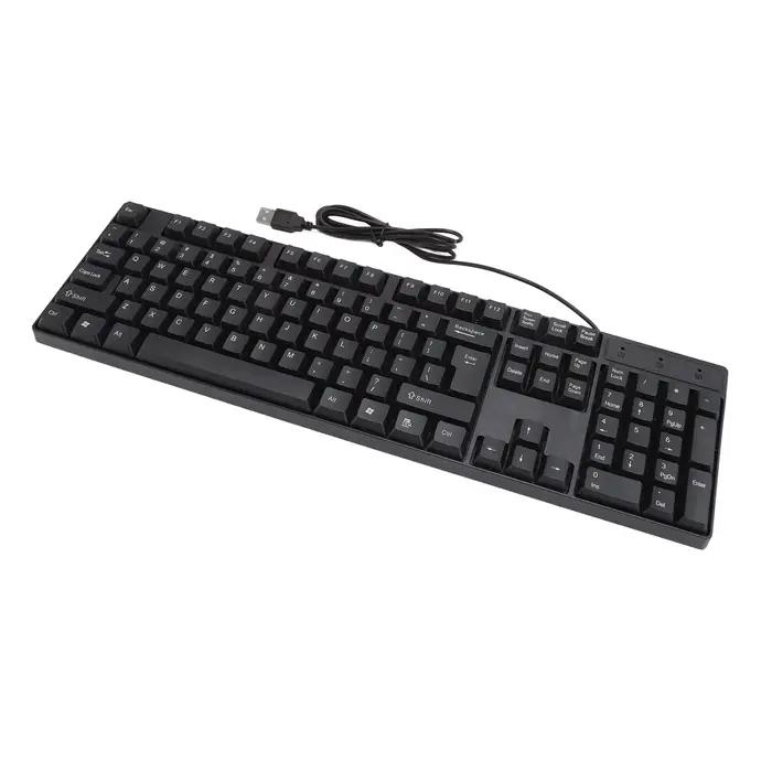 104 touches USB clavier filaire anglais/russe/espagnol/français langue conception ergonomique