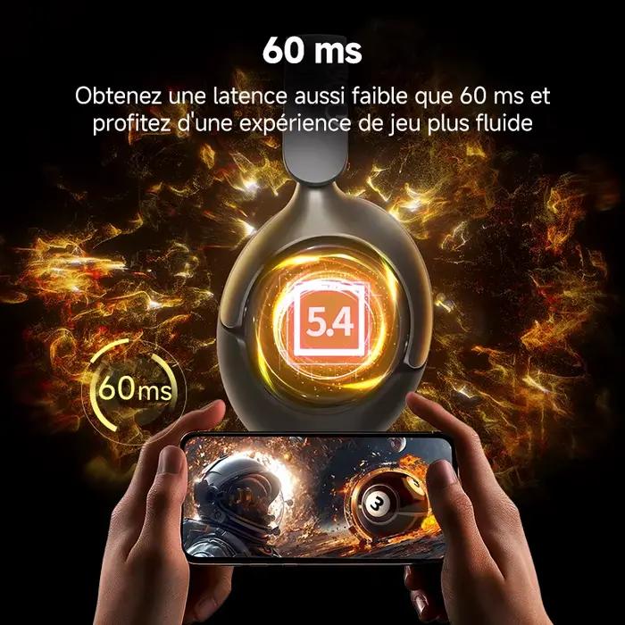 QCY H3 Pro ANC casque sans fil 50dB suppression du bruit écouteurs Audio spatial haute résolution avec LDAC Bluetooth