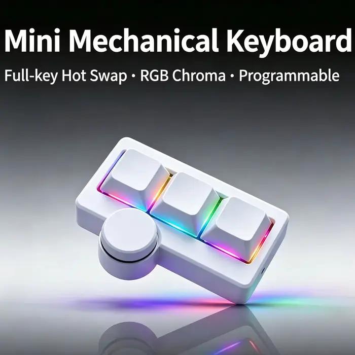 Clavier de jeu mini portable à commutation à chaud