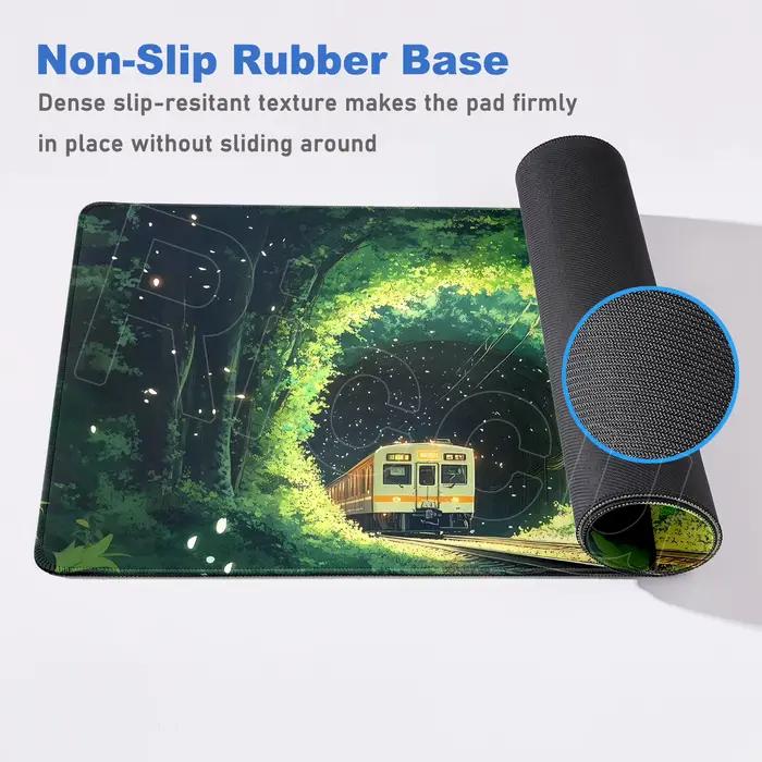 Superbe belle fleur verte paysage tapis de souris grand e-sport ordinateur clavier