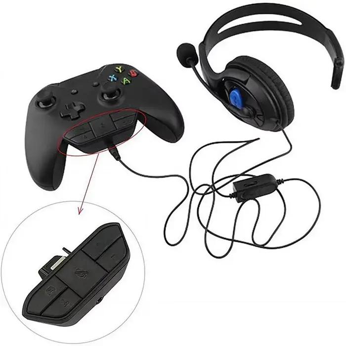 Adaptateur de casque stéréo bleu clair pour manette de jeu Xbox One amélioration de l'expérience sonore gaming conversation en jeu claire et précise qualité audio améliorée immersion jeu sonore sans précédent