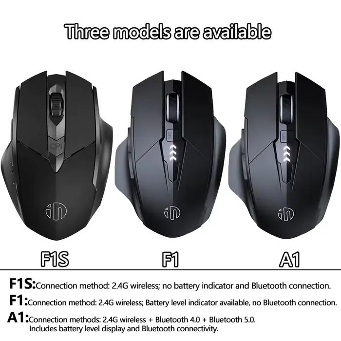 INPHIC F1S/F1/A1 2.4G souris sans fil 500mAh ergonomique Rechargeable
