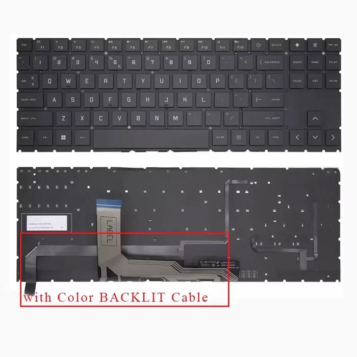 Nouveau clavier QWERTY US pour HP Omen Gaming 16-n0001dx 16-n0003nd 16-n0005nr 16-0009cl 16-n0066ax 16-n0183na 16-n0200ca rétroéclairé
