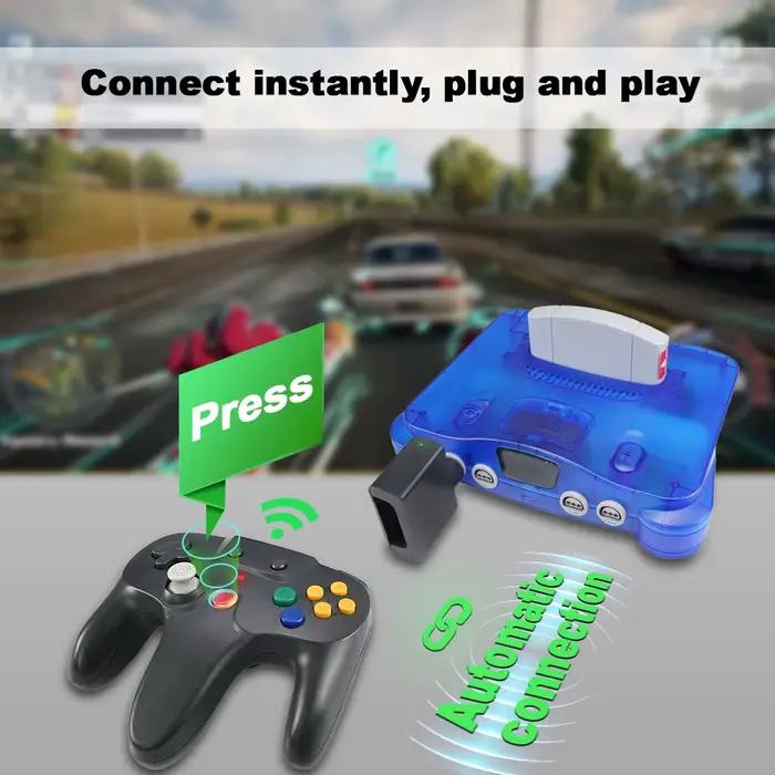 Manette sans fil 2, 4 GHz pour console N64