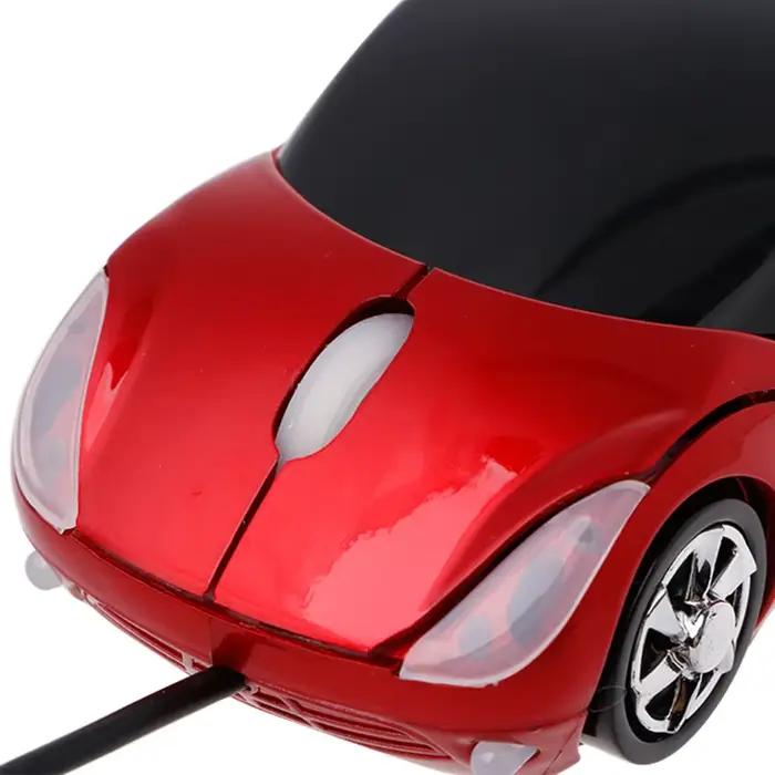 1000DPI Mini USB filaire souris jeu mécanique en forme voiture cordon Portable 3D