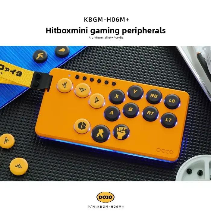 Clavier de jeu portable DOIO KBGM-H06M+ avec coque supérieure en alliage d'aluminium