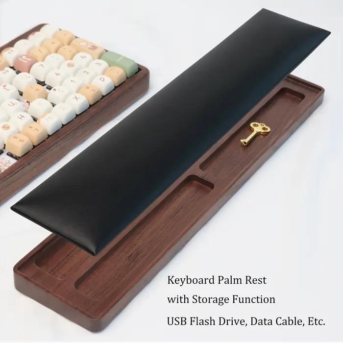 Repose-poignet ergonomique pour clavier en bois – Bois naturel