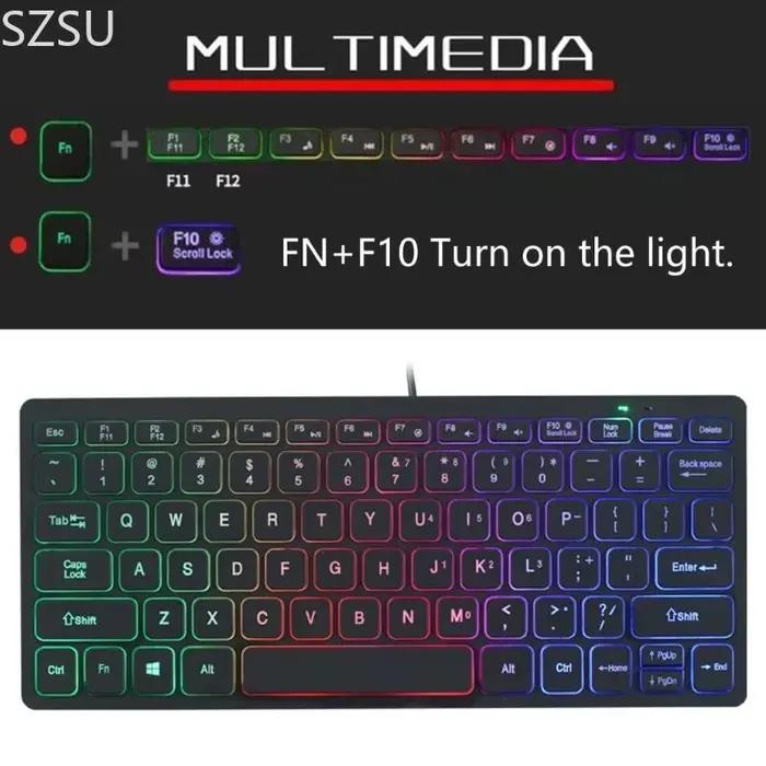 SZSU – clavier fin avec rétroéclairage LED réglable