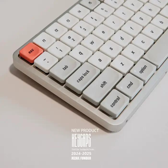 Capuchons de clavier personnalisables PBT profil bas pour bureau et jeu style rétro clavier mécanique original