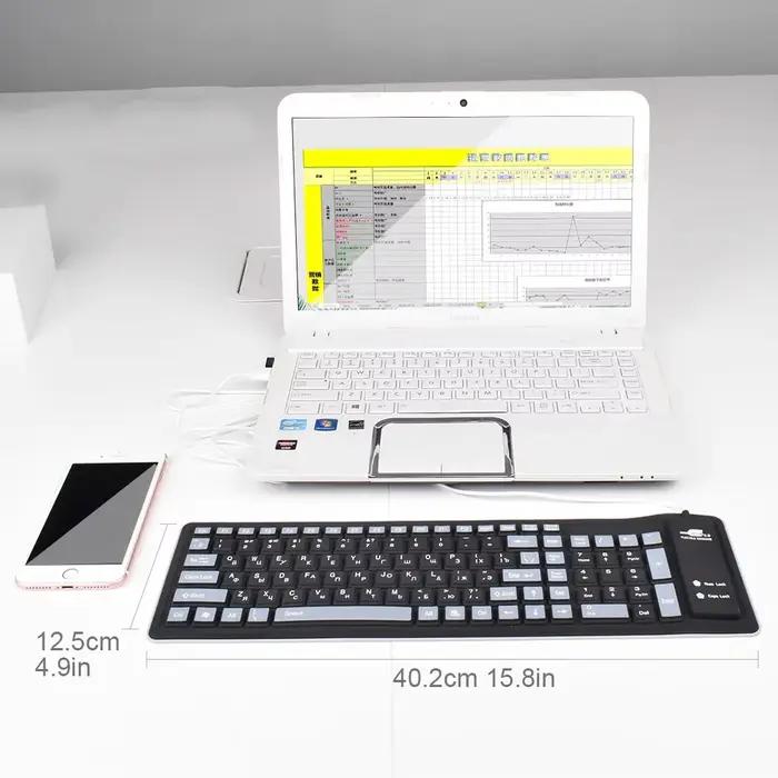 Clavier russe 103 touches en silicone