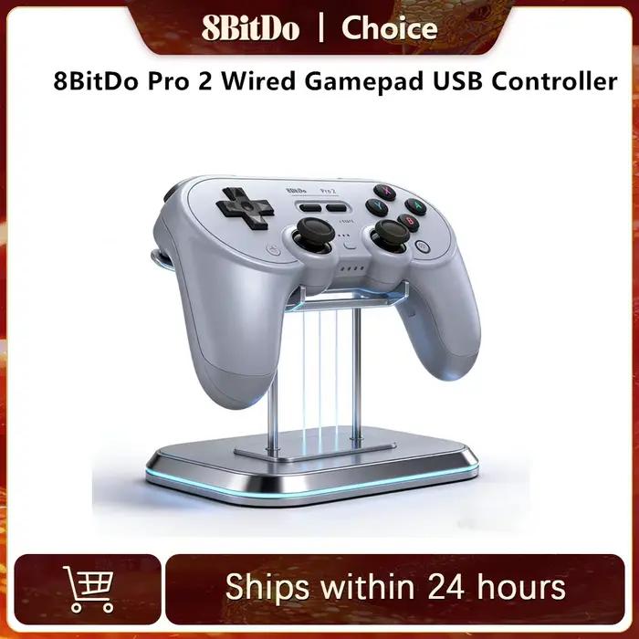 8BitDo Pro 2 manette de jeu filaire contrôleur USB pour Nintendo Switch Windows Steam Raspberry Pi NS