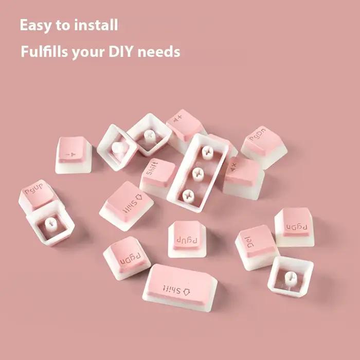 130 touches Pudding Keycaps pour 61 68 84 87 96 98 100 104 108