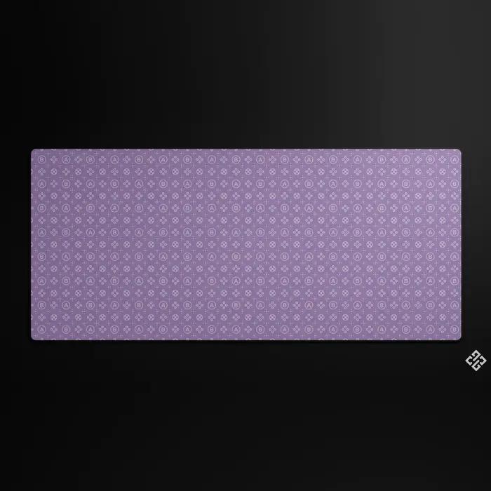 Kit de touches clavier KBDfans Atomic Purple en ABS avec tapis de bureau texturé pour un bureau ludique et professionnel