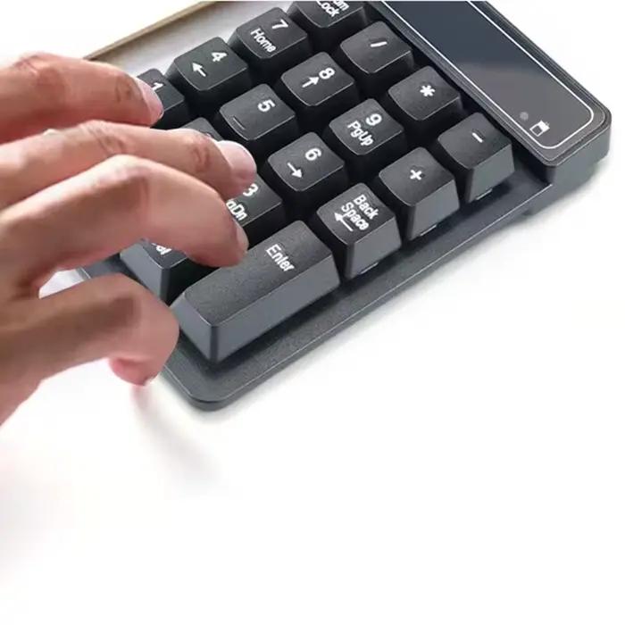 Nouveauté 2.4G clavier numérique sans fil sensation mécanique 19 touches pavé