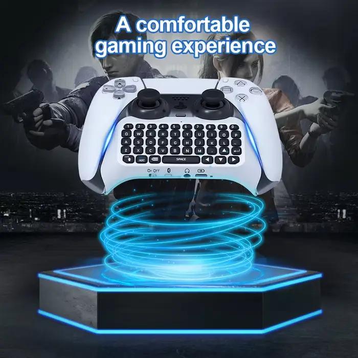 Clavier sans fil 3.0 contrôleur Chat Pad pour PlayStation 5 manette de jeu avec haut-parleur intégré pour communication fluide lors des parties en ligne gaming intense pour anniversaire ou cadeau spécial