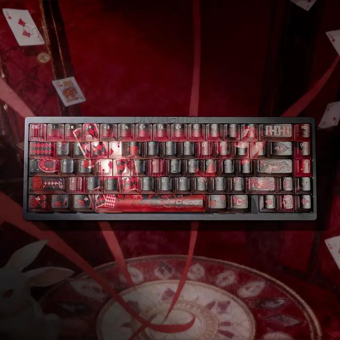 119 touches perdues Alice thème Keycaps Transparent