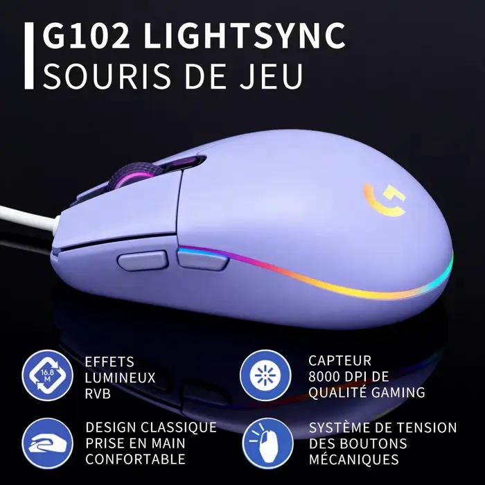 Souris filaire Logitech G102 2e génération