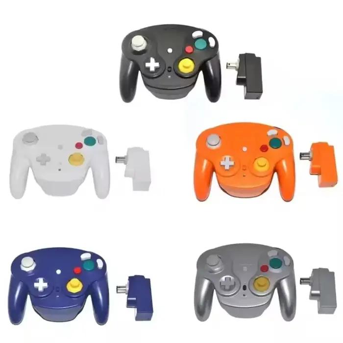 Contrôleur sans fil GameCubes NGC avec adaptateur 2.4GHz pour console de jeu manette de jeu Nintendo Blanc Bleu Orange Rouge Gris occasions spéciales gaming
