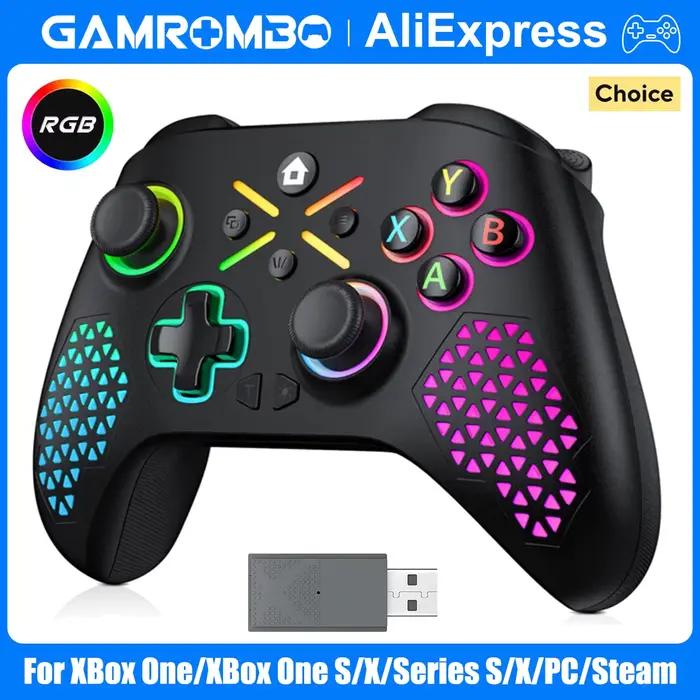 GAMROMBO contrôleur sans fil pour Xbox One/série S/X/PC manette de jeu 6 axes Vibration Joystick effet Hall jeu télécommande bascule