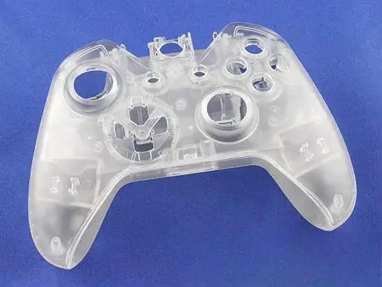 Coque transparente en cristal clair pour manette Xbox One - Boîtier de remplacement complet DIY