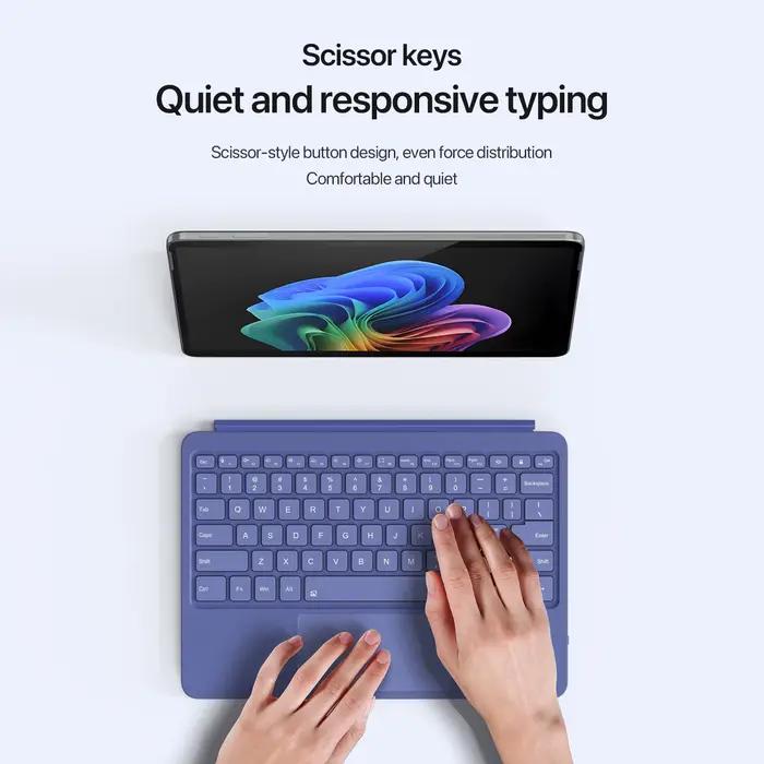 Clavier rétroéclairé pour Microsoft Surface Pro12 avec disposition arabe russe espagnol coréen Ukraine hébreu français portugais italien