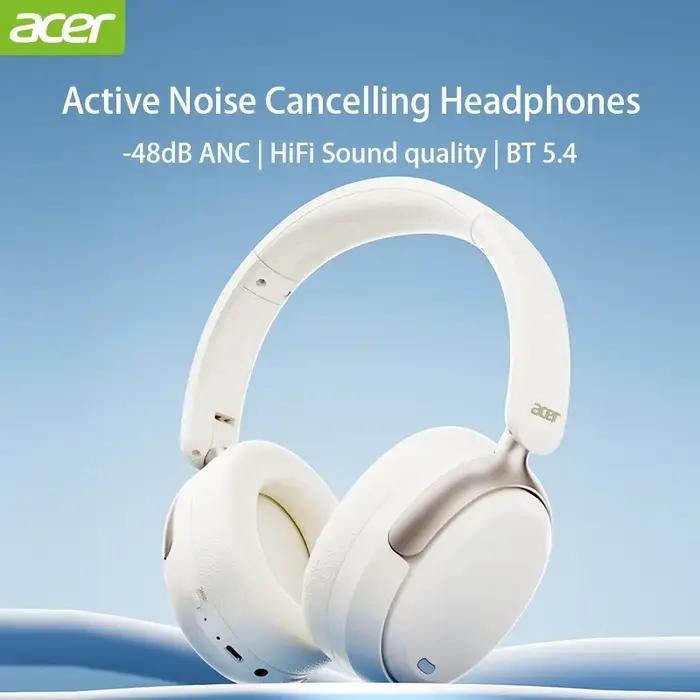 Casque audio Acer ANC HIFI Bluetooth 5.4 avec réduction de bruit de 48 dB