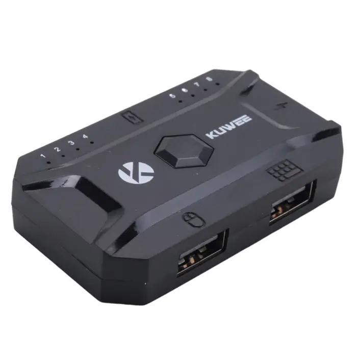 Hub Bluetooth USB 5.0 convertisseur clavier et souris filaires vers adaptateur Hub sans fil prenant en charge 8 appareils pour t