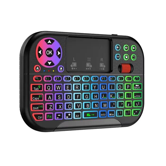 Mini clavier sans fil BT QWERTY avec pavé tactile