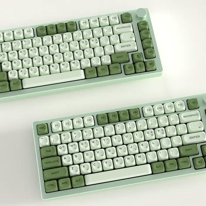 KBDiy-Capuchons de touches matcha coréen pour clavier de jeu mécanique