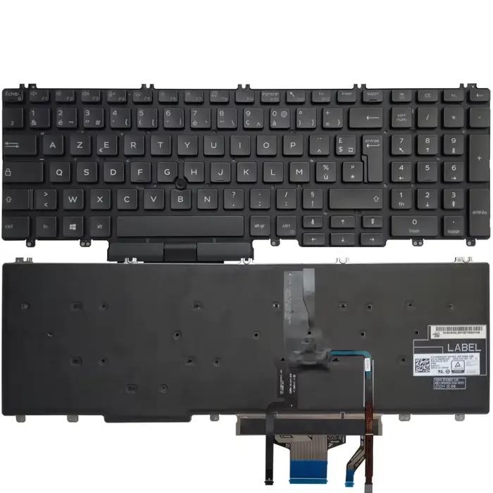 Nouveau clavier français/américain/espagnol pour Dell Precision 3500 3501 3540 3541 Latitude 5500 5501 5510 5511 0M25NK 0XPYPV avec rétro-éclairage
