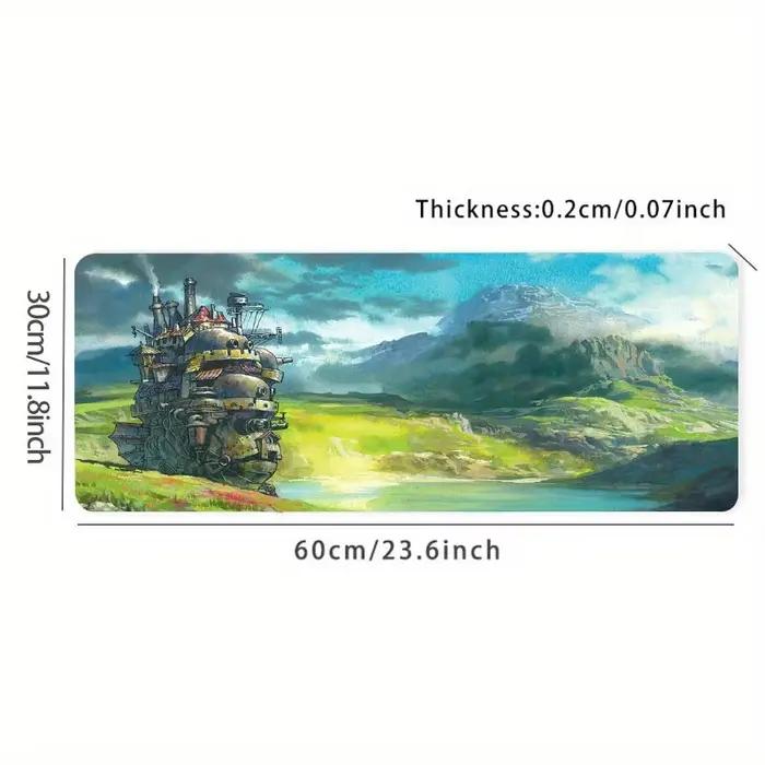 Tapis de souris de jeu Kawaii Studio – Grande base en caoutchouc antidérapante pour ordinateur