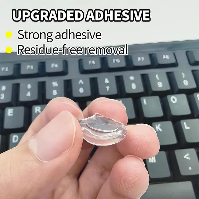 24 autocollants pour clavier pour les utilisateurs ayant des ongles longs
