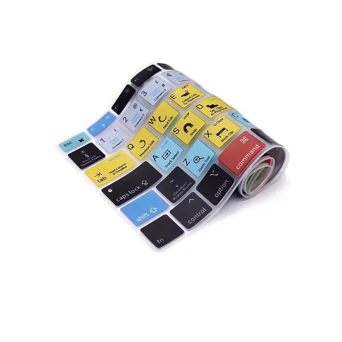 Couverture de clavier à raccourcis EU pour MacBookAir13”15”Pro14”16”2026-2021M5 M4 M3 M2 M1 Neo 13" A3404 A3114 A2442 A2779 A2991 A2681