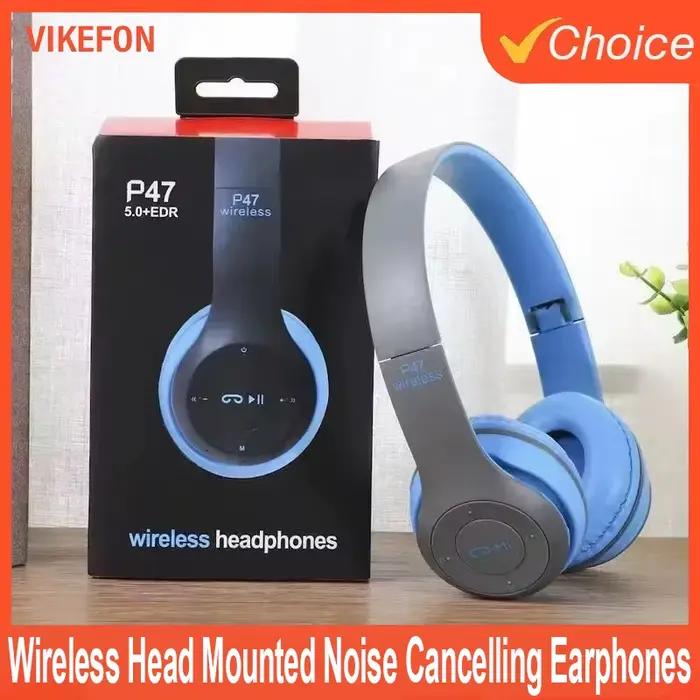 Casque d'écoute sans fil Bluetooth 5.0 portable et pliable multifonctionnel pour connexion Bluetooth carte TF et filaire pour homme et femme usage quotidien et voyage