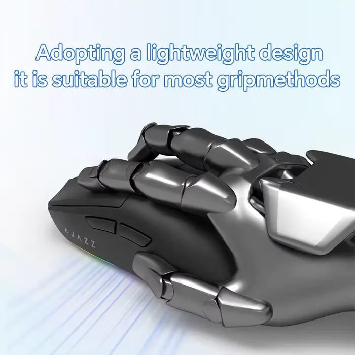 AJAZZ AJ139 V2 MC PAW3311 souris de jeu sans fil avec Base de charge magnétique rvb 24000DPI