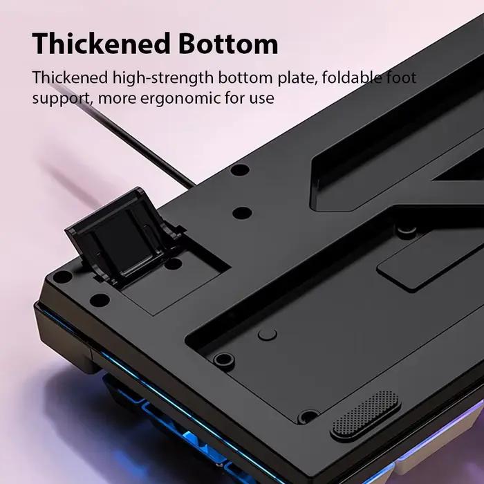 KEBIDUMEI – clavier filaire USB rétroéclairé RGB