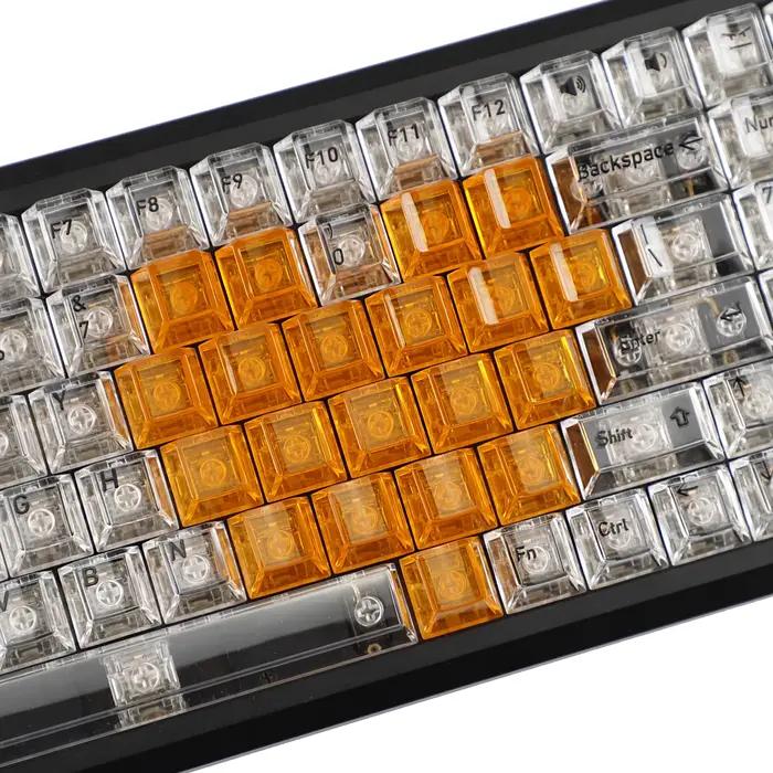 YMDK 21 touches transparentes en forme de cœur pour PC